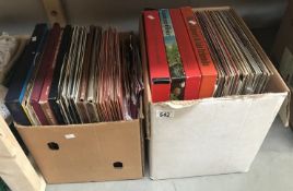 2 boxes of mainly classical LPs, some 78rpm and 45rpm records.