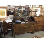 A mahogany dressing table.