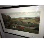 A pencil signed limited edition 25/36 French artist proof lithograph and a French hunting scene by