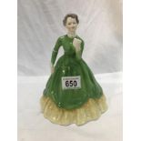 A Coalport ladies of fashion 'Thoughts' figurine.