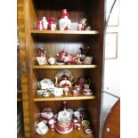 A collection of Limoges porcelain items including tea pot, vases, trinkets etc.