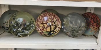 6 Japanese collectors plates.