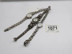 A silver Ingersoll ladies wrist watch,