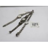 A silver Ingersoll ladies wrist watch,