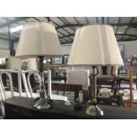 2 antique style table lamps.