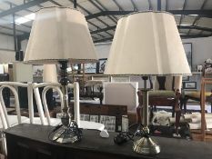 2 antique style table lamps.