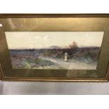 A pair of framed & glazed rural scenes