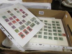 A quantity of world stamps including Netherlands, Bangladesh, Hungary, Ceylon, Argentina, Egypt,