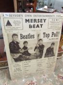 The Beatles 'Mersey Beat' poster featuring Pete Best.