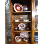 A collection of Bavarian china including plates, biscuit barrel etc.