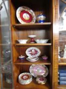 A collection of Bavarian china including plates, biscuit barrel etc.