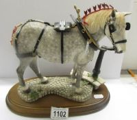 A Country Artist's horse figure, 'Percheron'.