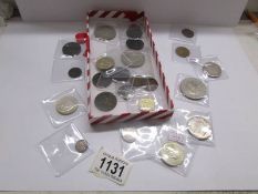 25 GB and commonwealth coins including George III, Victoria, George VI etc.