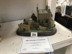 A limited edition 'Tower of London' replica (flag missing) with certificate.