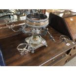 A 19th century table centrepiece stand (missing dishes).