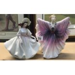 2 Royal Doulton figures - MN2698 Sunday Best and HN2938 Isadora.