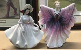 2 Royal Doulton figures - MN2698 Sunday Best and HN2938 Isadora.