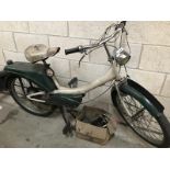 A 1966 Raleigh runabout moped (no documents).