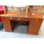 A double pedestal desk.