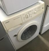 A Siemens washing machine.