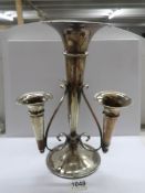 A silver plated epergne.