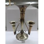 A silver plated epergne.