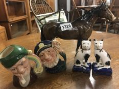 2 Royal Doulton character jugs being 'Old Salt' and 'Leprechaun',