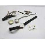 A hall marked silver Roy King mechanical wrist watch in working order,