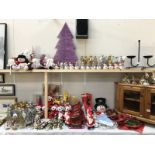 A large quantity of as new Christmas decorations.