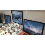 3 photographic prints of aircraft.