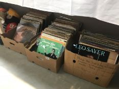 3 boxes of LP records.