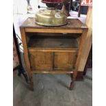 A vintage oak cupboard.