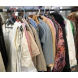 A large quantity of vintage clothing.