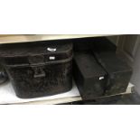 3 storage tins including John Shepherd Sheffield hat tin a/f.