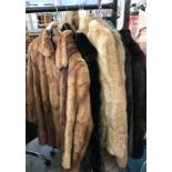 6 fur coats (some faux)