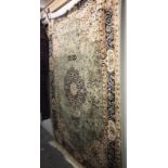 A beige ground Keishan carpet 230cm x 160cm