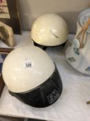 2 FM open face motorbike helmets (size 60).