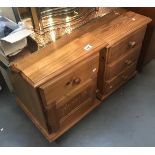 2 bedside chest/cabinets.