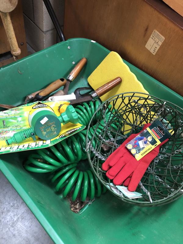 A wheel barrow and contents. - Image 2 of 2