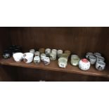 A large quantity of Japanese sake cups, porcelain, pottery and china.