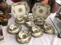 22 pieces of Wedgwood 'Columbia' pattern tea ware.
