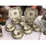 22 pieces of Wedgwood 'Columbia' pattern tea ware.