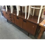 A 1960s teak sideboard.