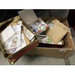 3 tins of assorted loose stamps