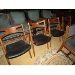 A set of 4 Danish Hans Wegner Carl Hanson chairs.