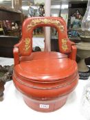 A Chinese rice bucket.