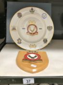 A limited edition Wedgwood air training corp's anniversary plate boxed and with certificate,