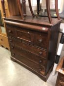 A Victorian mahogany secretaire chest.