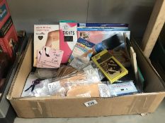 A quantity of nylon tights and other products.