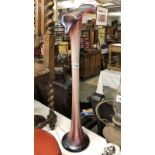 A tall modern Murano style glass vase.